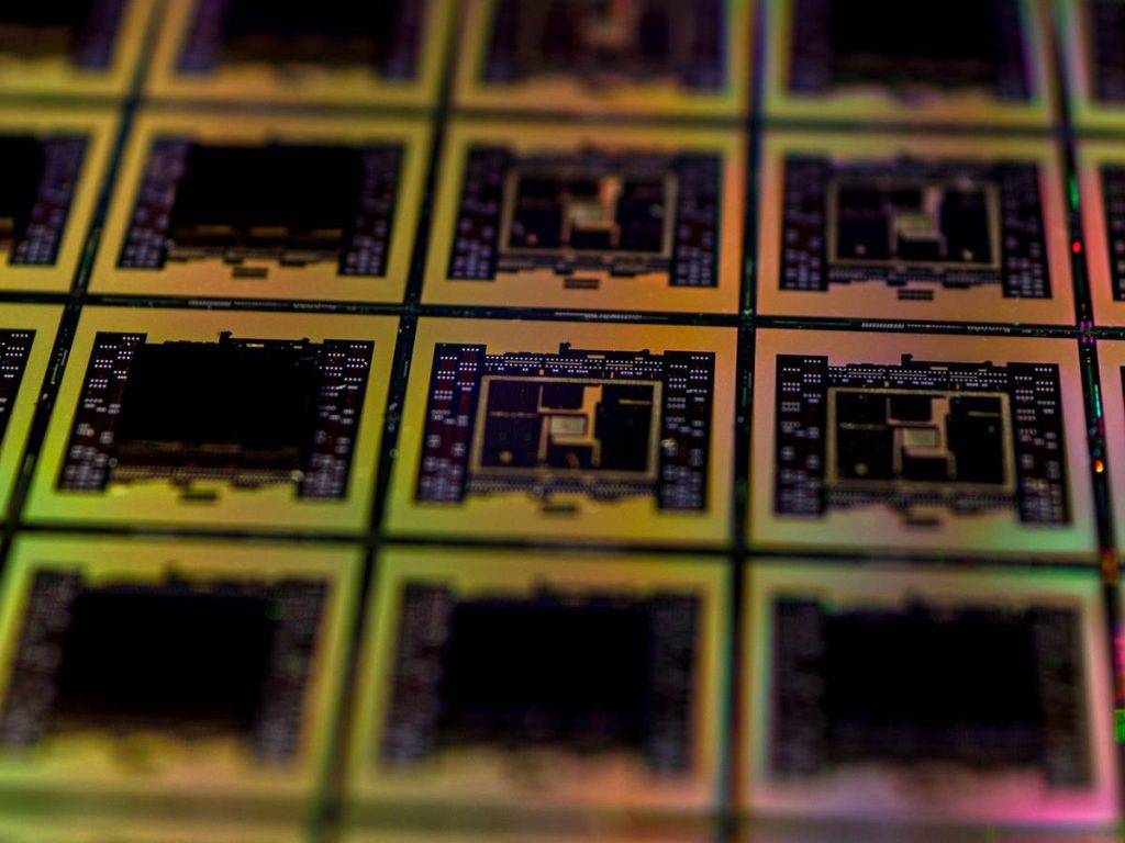A prototype silicon wafer at the basis of the creation of our computer circuits